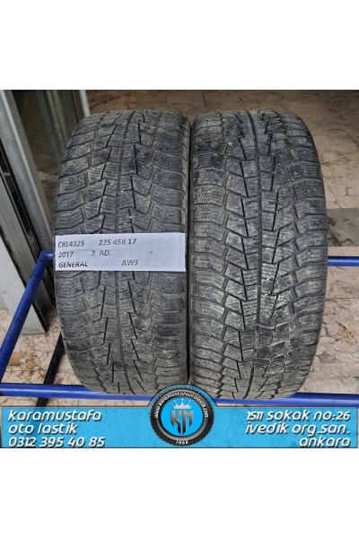 225 45 R 17 GENERAL AW3 94H * 2017 * 2 ADET * CKL4325