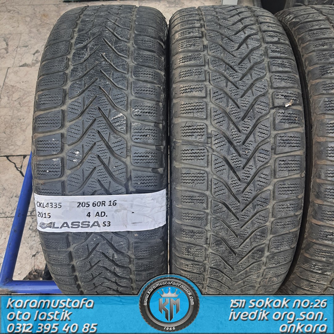 205 60 R 16 LASSA SNOWAYS3 92H * 2015 * 4 ADET * CKL4335