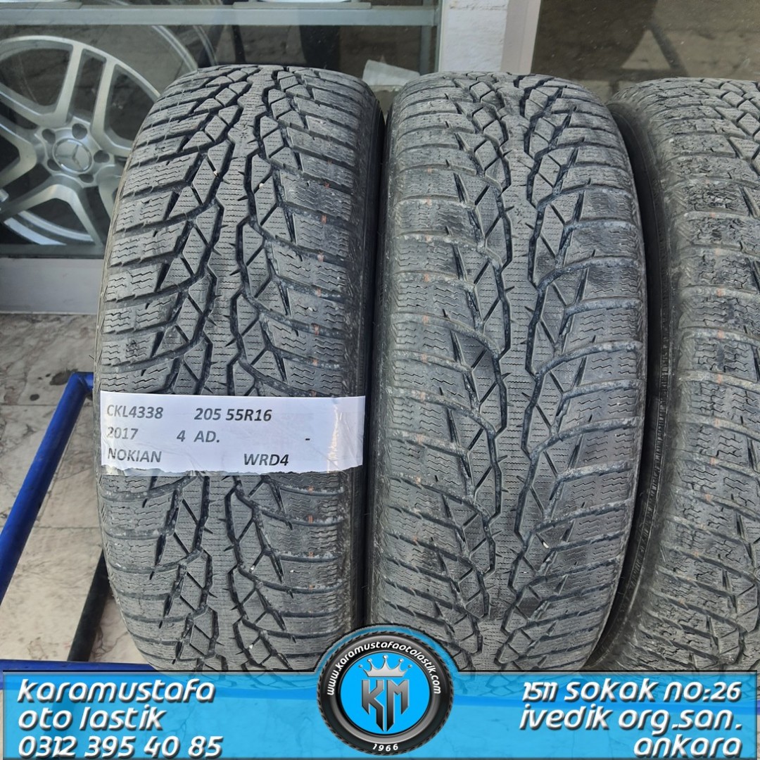 205 55 R 16 NOKIAN WRD4 RFT 92H * 2017 * 4 ADET * CKL4338