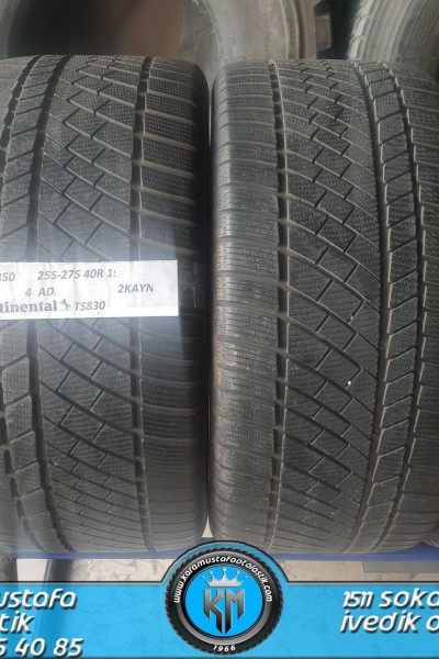 255 - 275 40 R 19 CONTINENTAL TS830 * 2 ADET KAYNAKLI * 2018 * 4 ADET * CKL4350