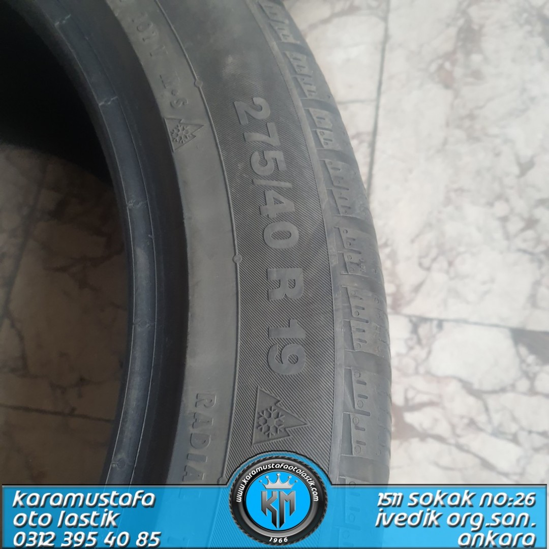 255 - 275 40 R 19 CONTINENTAL TS830 * 2 ADET KAYNAKLI * 2018 * 4 ADET * CKL4350