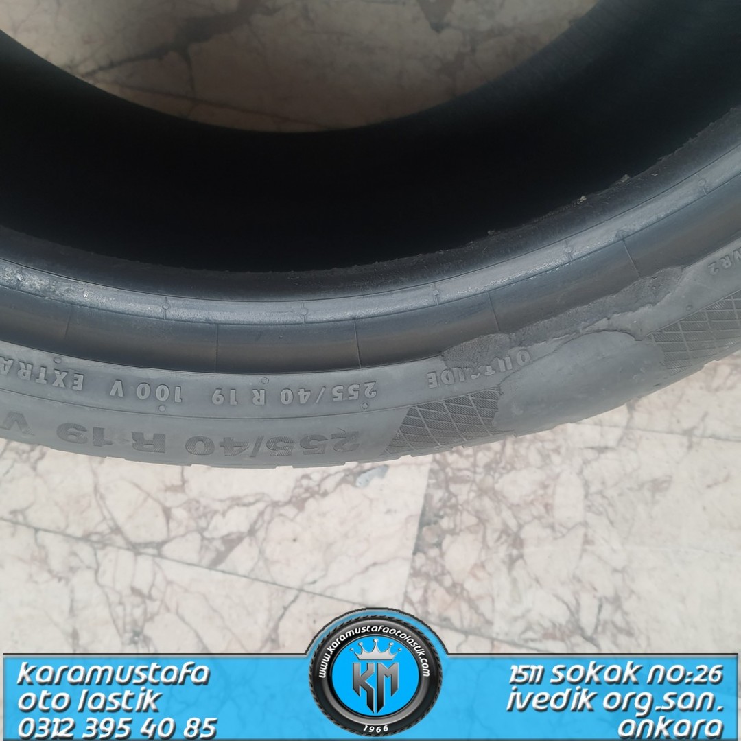 255 - 275 40 R 19 CONTINENTAL TS830 * 2 ADET KAYNAKLI * 2018 * 4 ADET * CKL4350