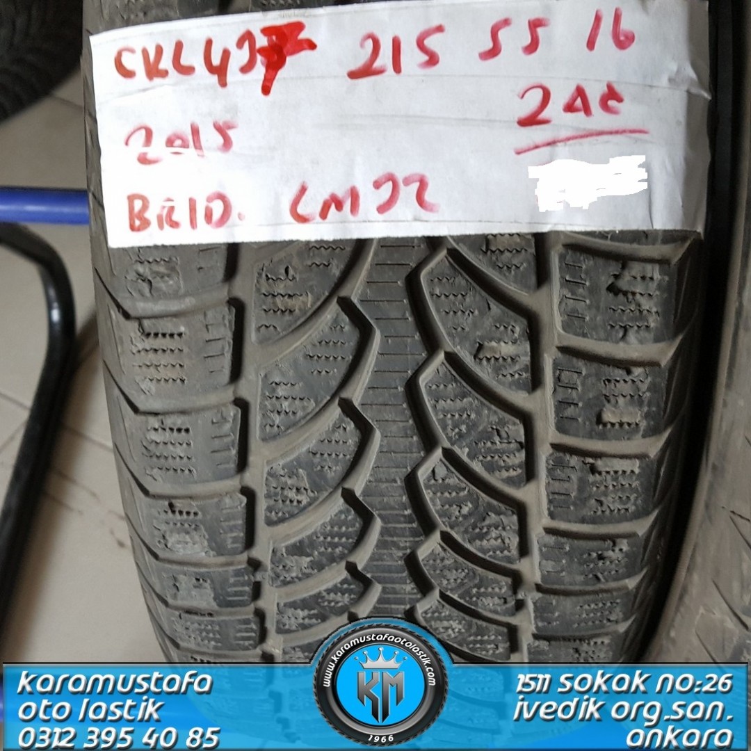 215 55 R 16 BRIODGESTONE LM32 93H * 2015 * 2 ADET * CKL437