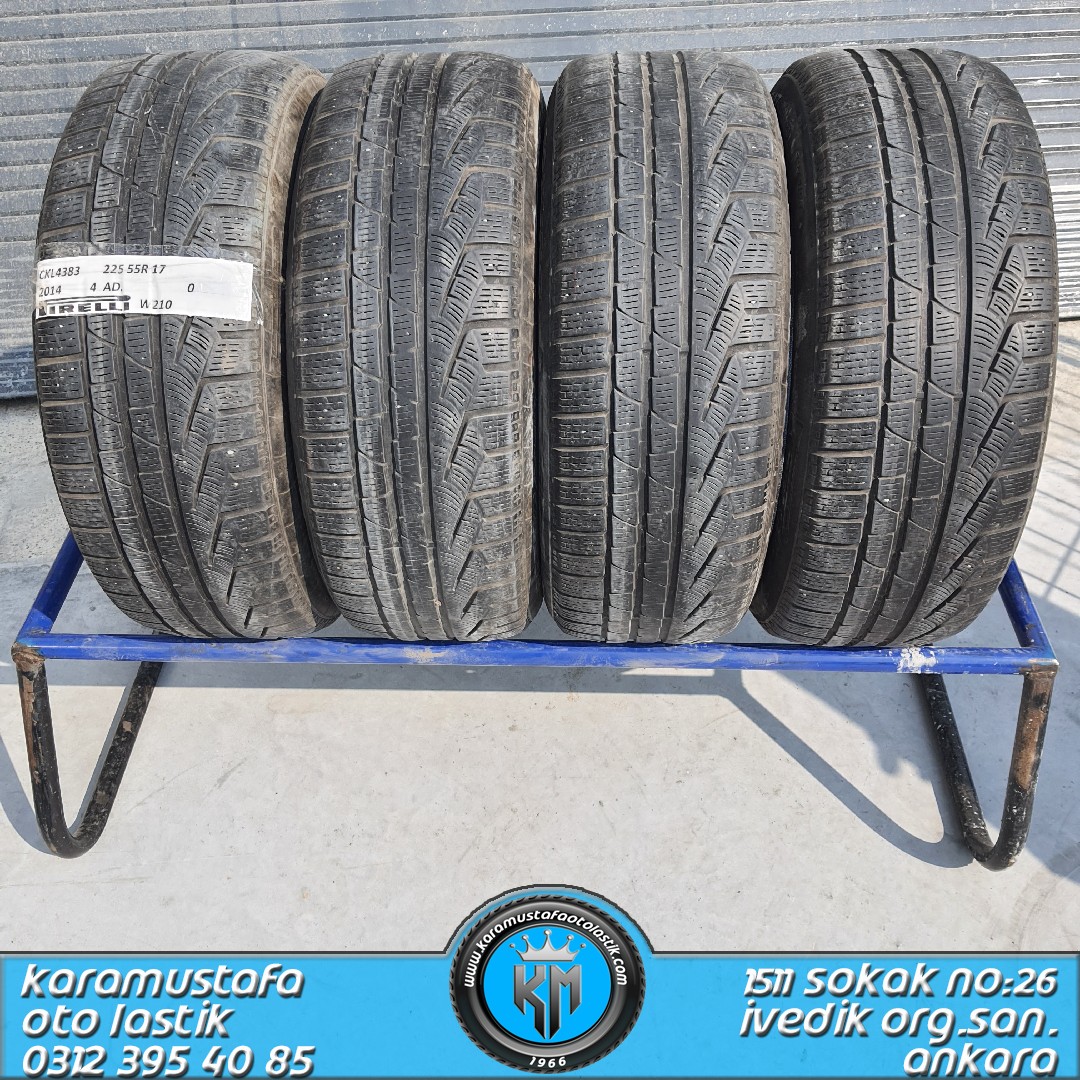 225 55 R 17 PIRELLI WINTER210 87H * 2014 * 4 ADET * CKL4383