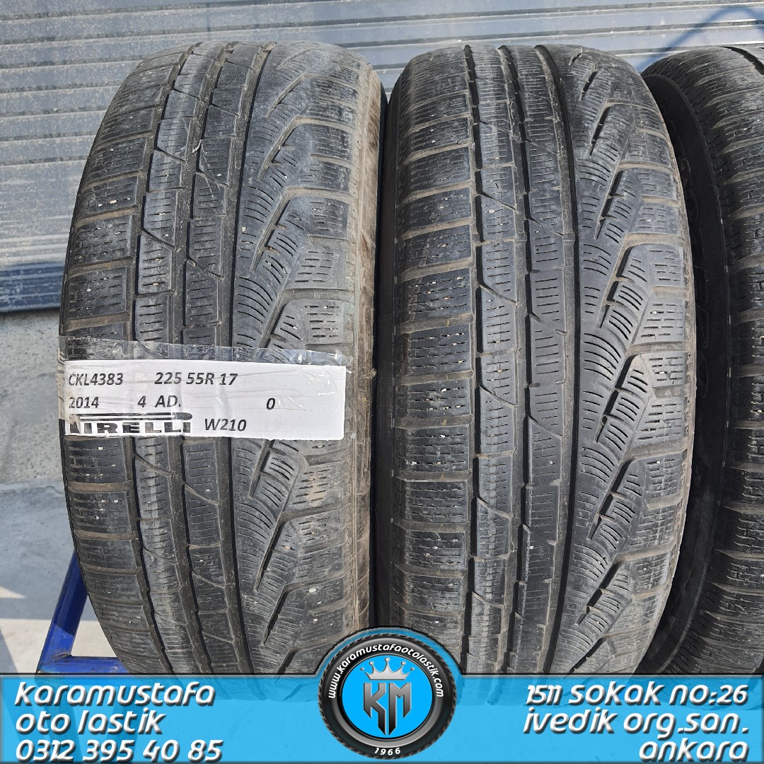 225 55 R 17 PIRELLI WINTER210 87H * 2014 * 4 ADET * CKL4383