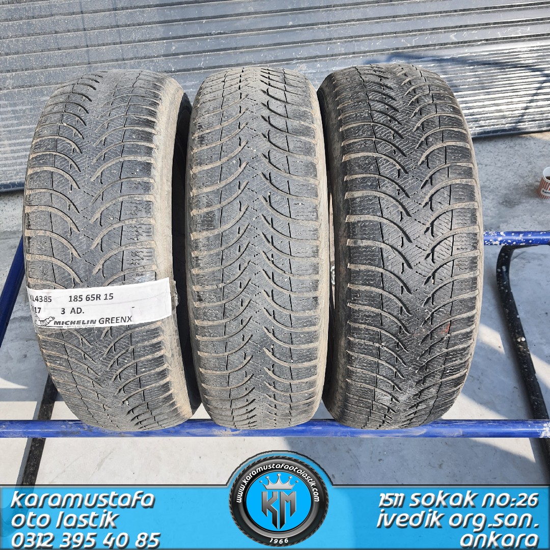 185 65 R 15 MICHELIN GREENX 88T * 2017 * 3 ADET * CKL4385