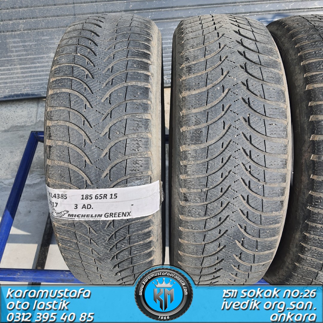 185 65 R 15 MICHELIN GREENX 88T * 2017 * 3 ADET * CKL4385