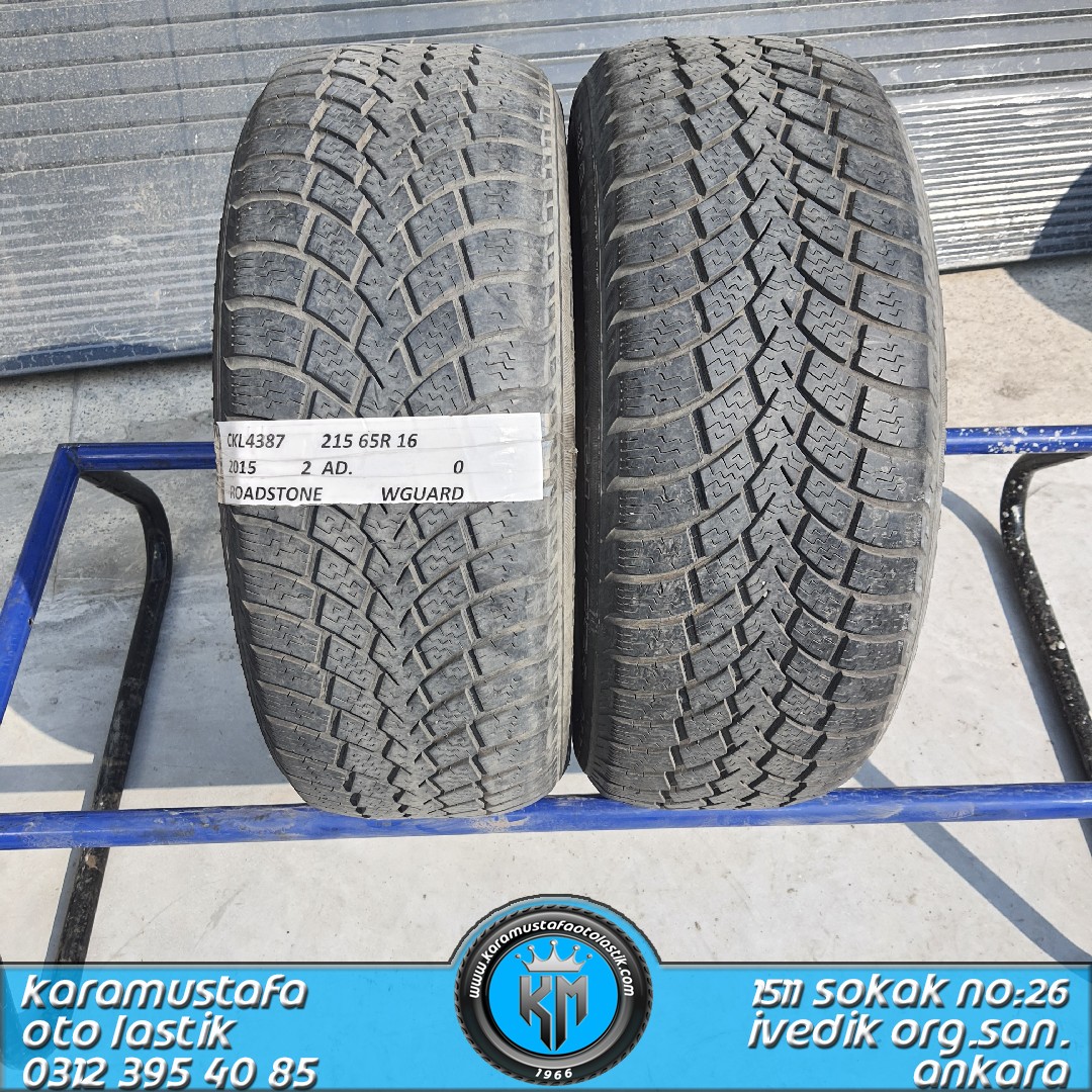 215 65 R 16 ROADSTONE WINGUARD 98H * 2015 * 2 ADET * CKL4387