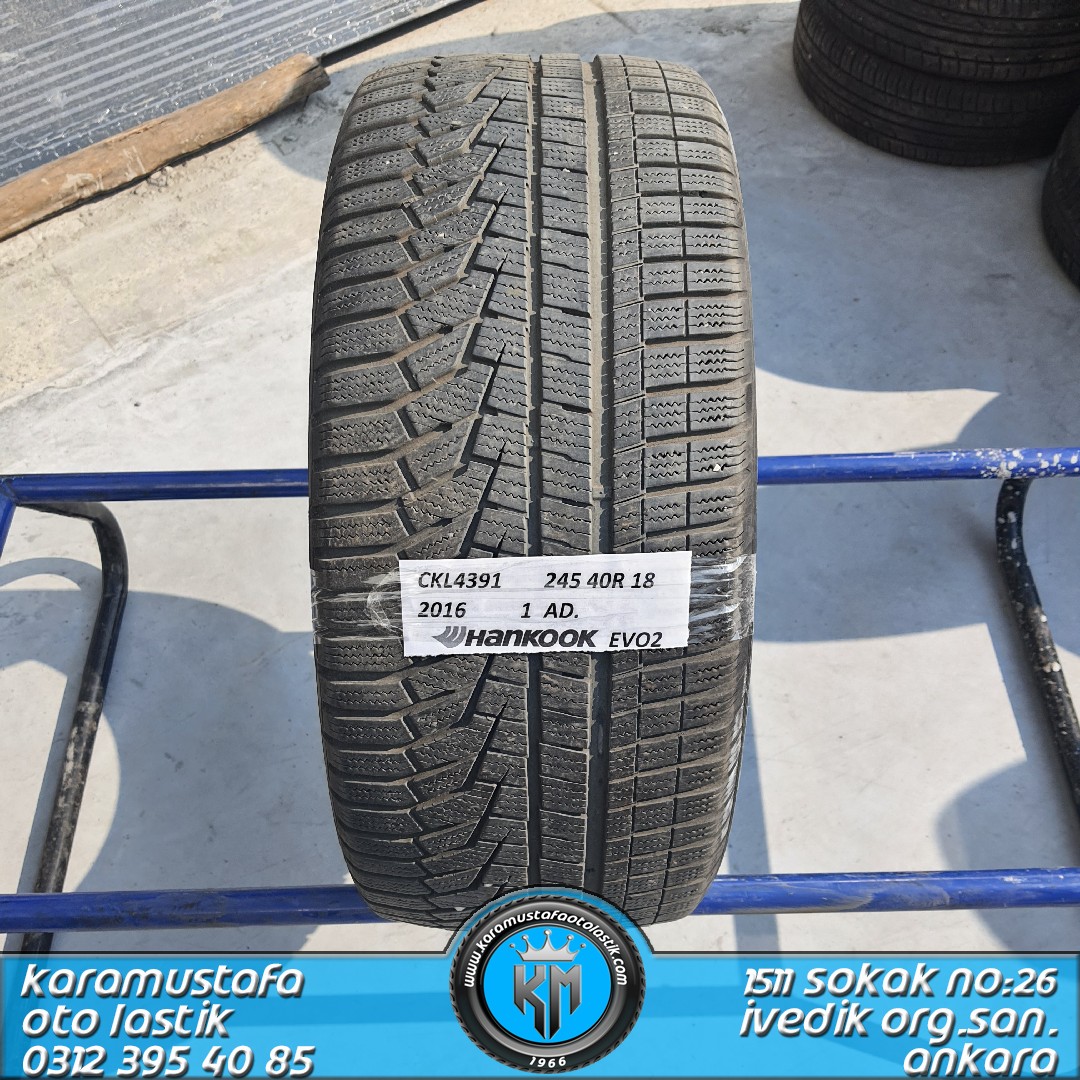 245 40 R 18 HANKOOK EVO2 97V * 2016 * 1 ADET * CKL4391