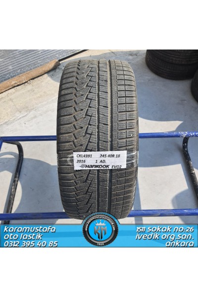 245 40 R 18 HANKOOK EVO2 97V * 2016 * 1 ADET * CKL4391