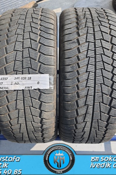 245 40 R 18 GENERAL AW3 97V * 2017 * 2 ADET * CKL4392