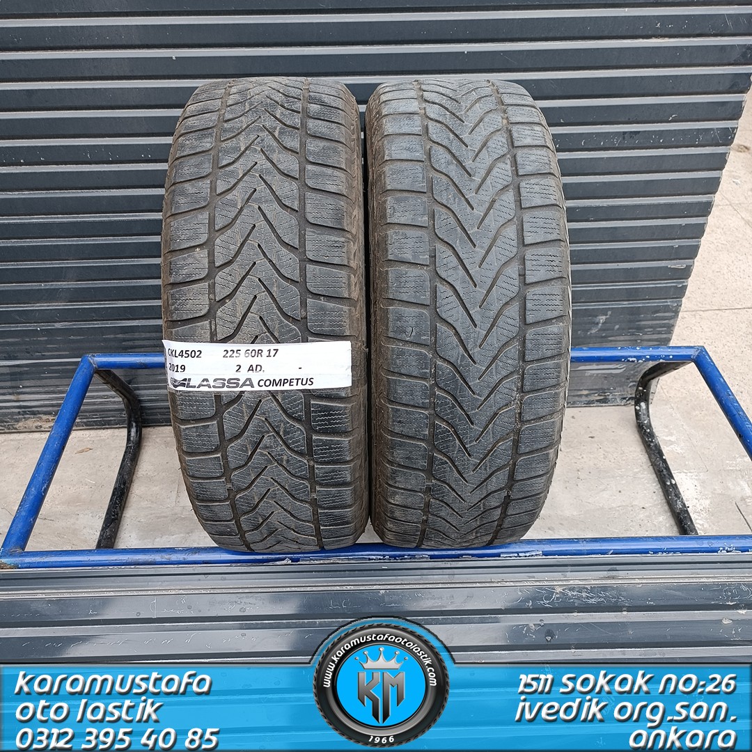 225 60 R 17 LASSA COMPETUS 95V * 2019 * 2 ADET * CKL4502