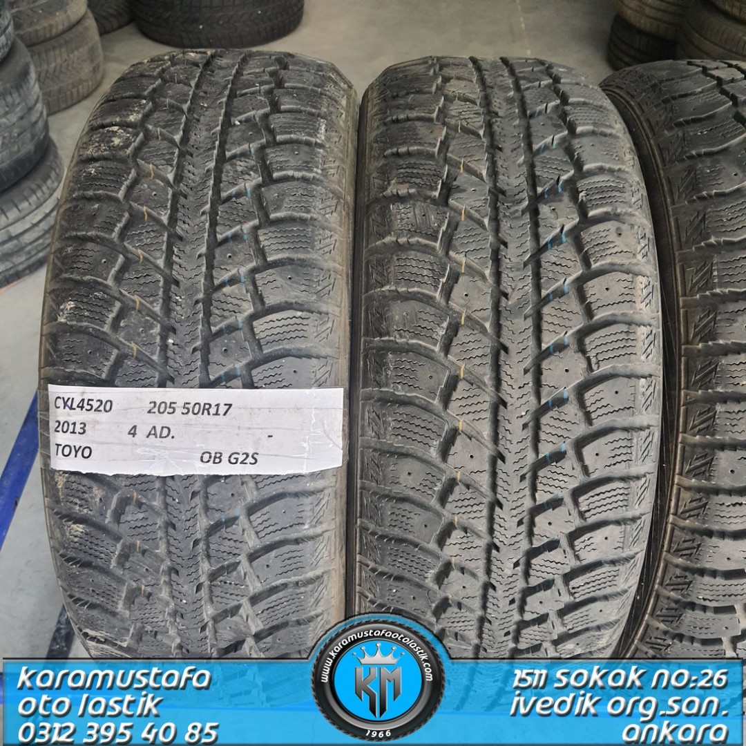 205 50 R 17 TOYO OBG2S * 2013 * 4 ADET * CKL4520