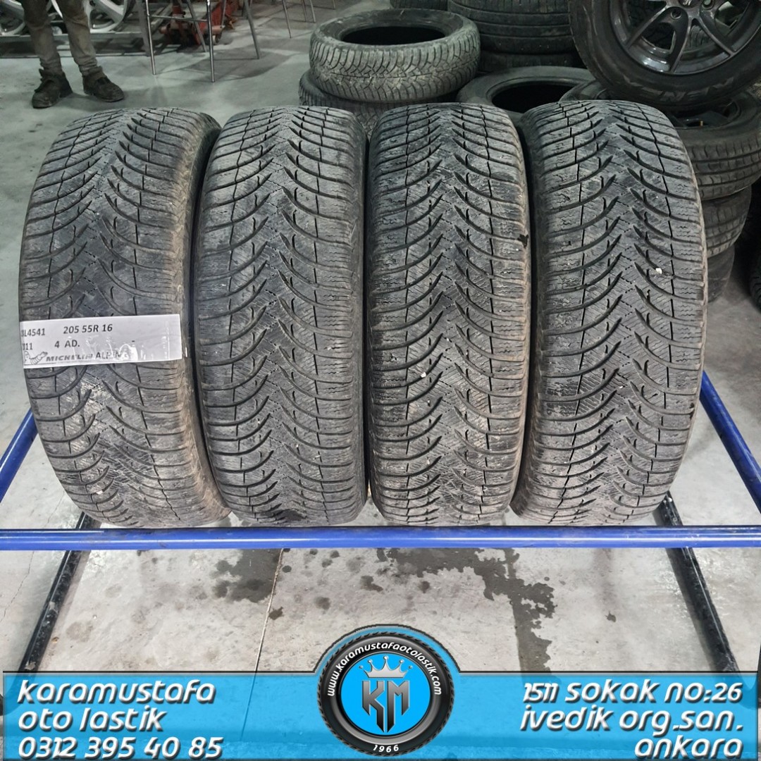 205 55 R 16 MICHELIN ALPIN 91T * 2011 * 4 ADET * CKL4541