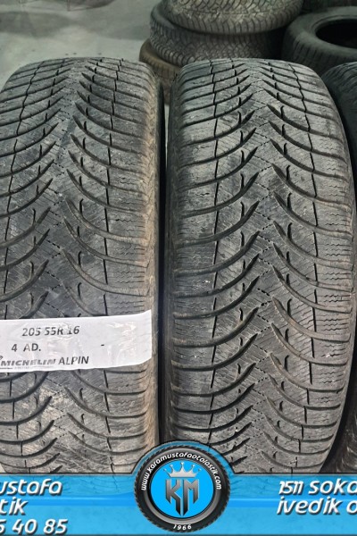 205 55 R 16 MICHELIN ALPIN 91T * 2011 * 4 ADET * CKL4541