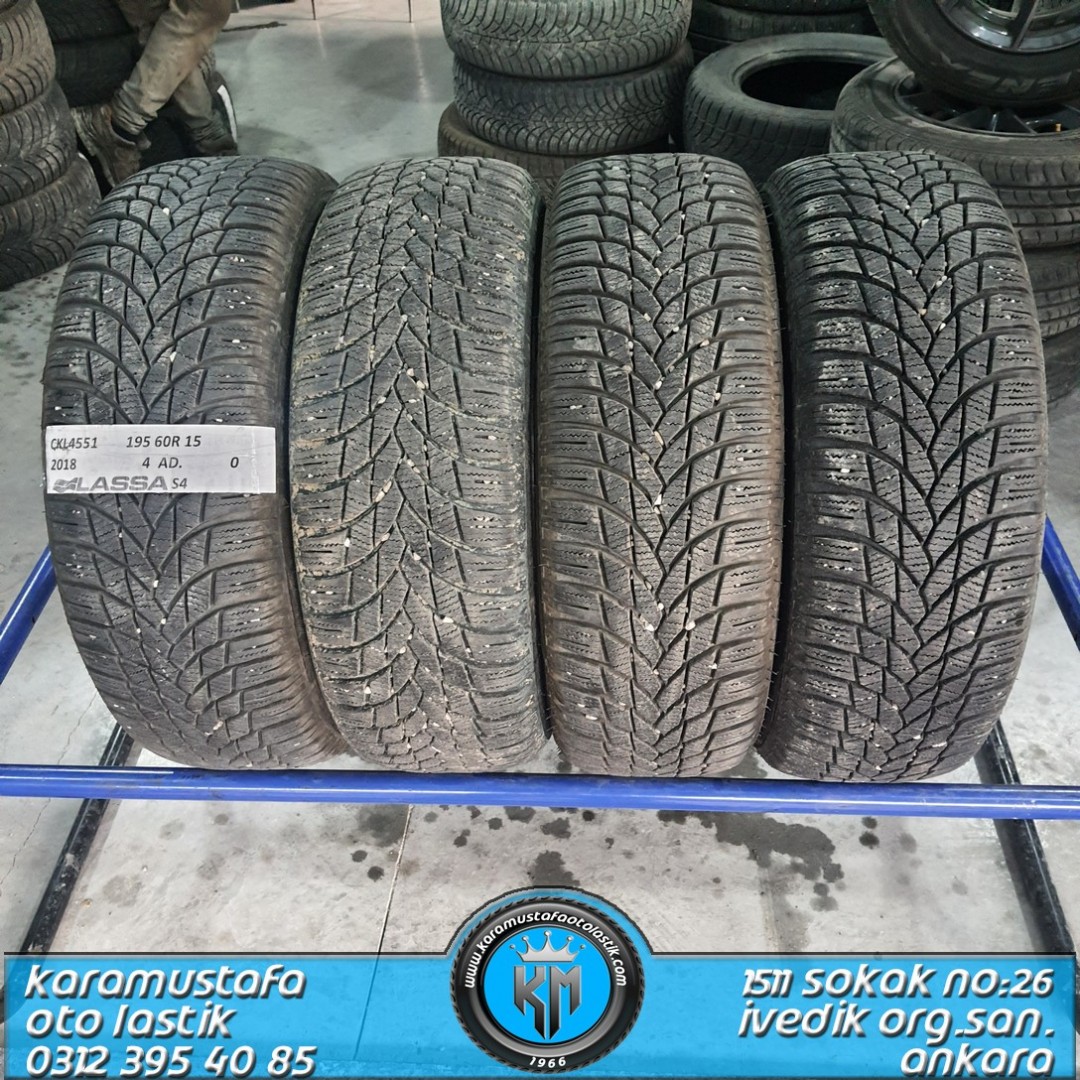 195 60 R 15 LASSA SNOWAYS4 88H * 2018 * 4 ADET * CKL4551