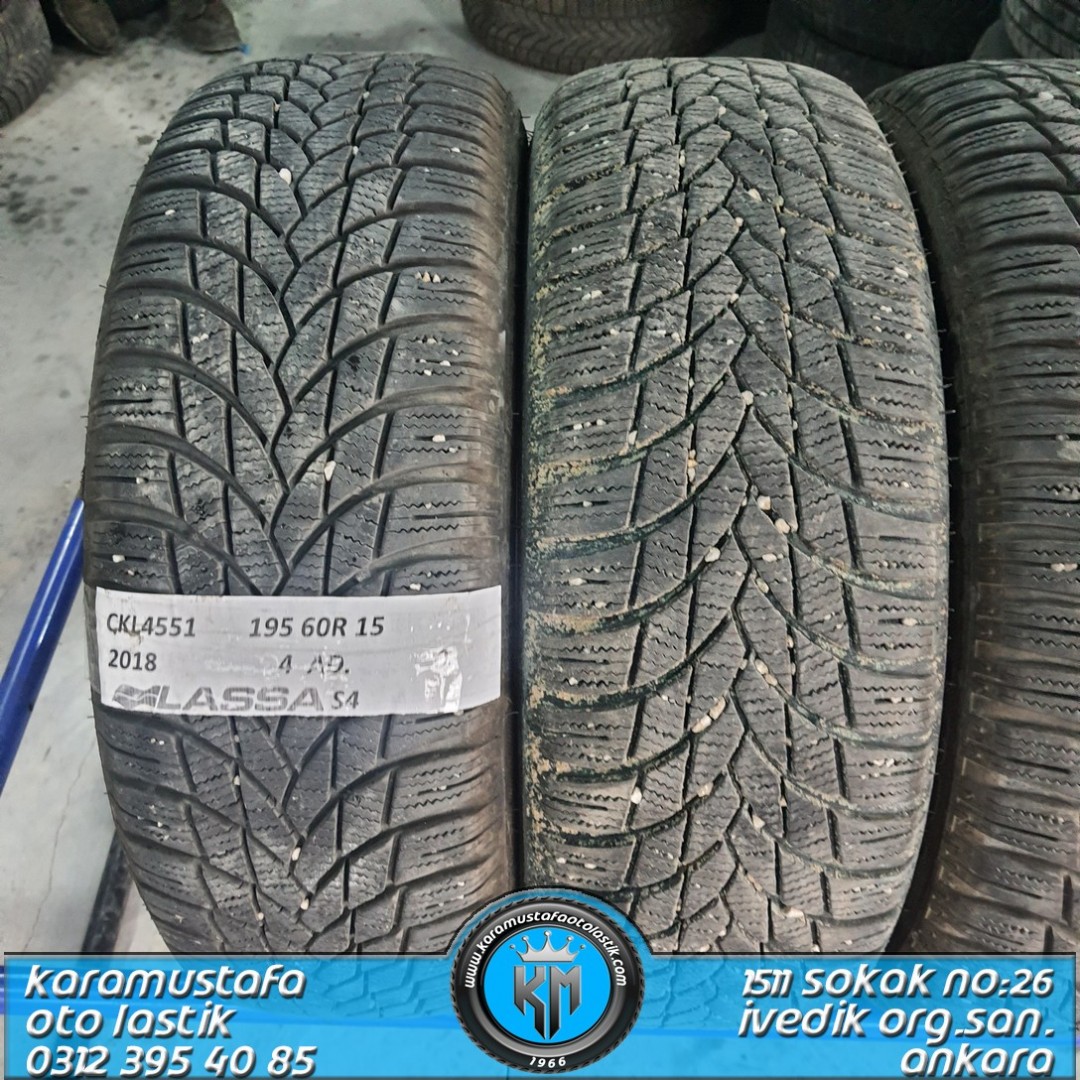 195 60 R 15 LASSA SNOWAYS4 88H * 2018 * 4 ADET * CKL4551
