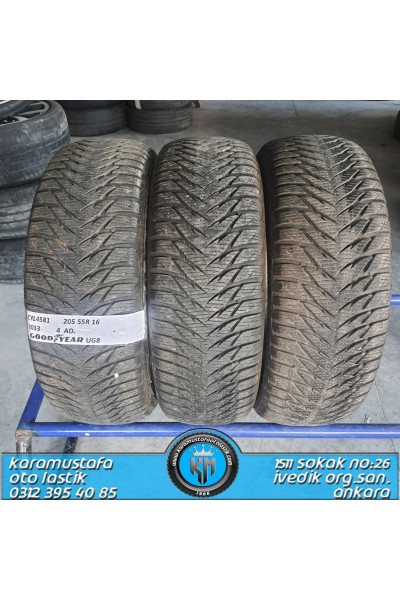 205 55 R 16 GOODYEAR UG8 91T * 2013 * 4 ADET * CKL4581