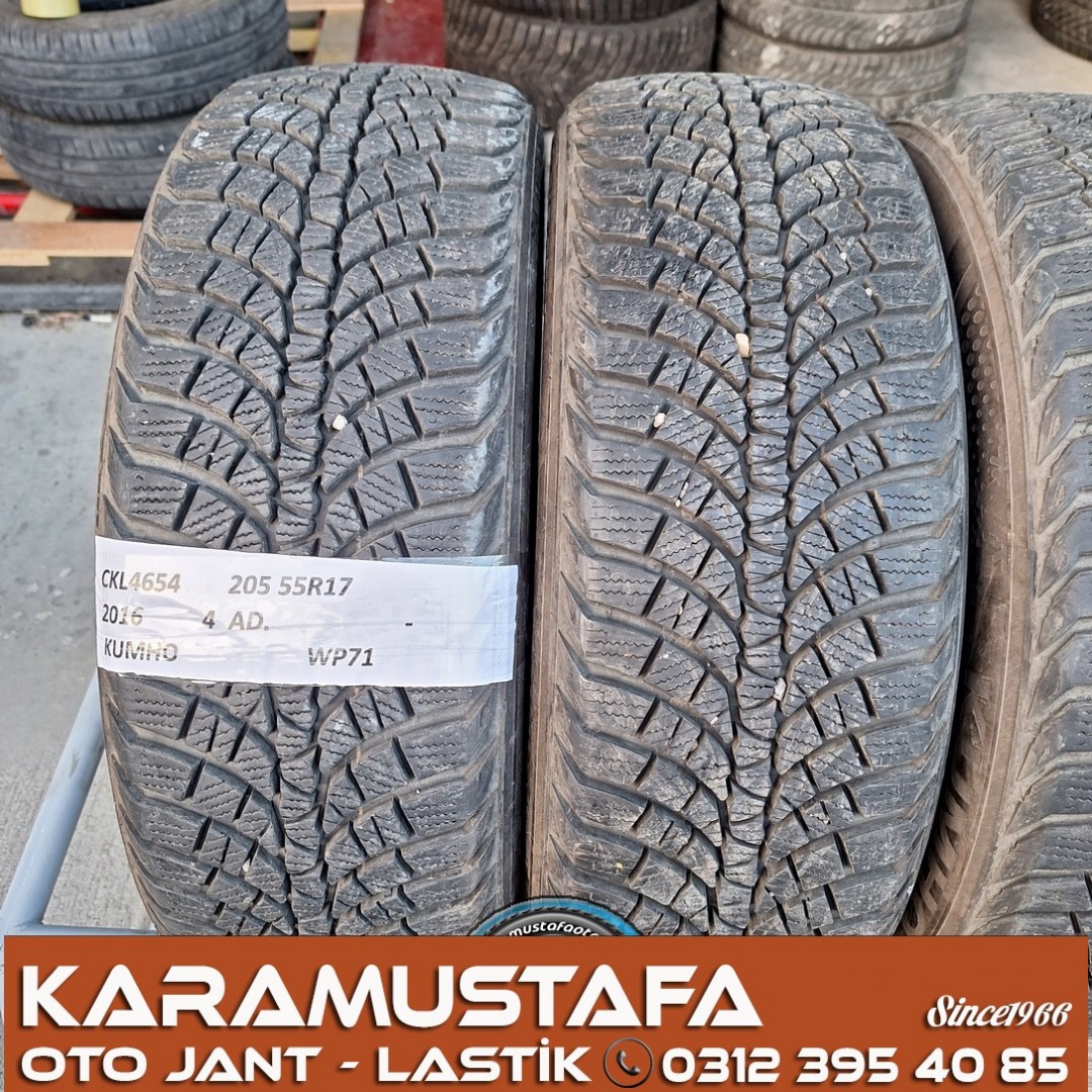 205 55 R 17 KUMHO WP71 95V * 2016 * 4 ADET * CKL4654