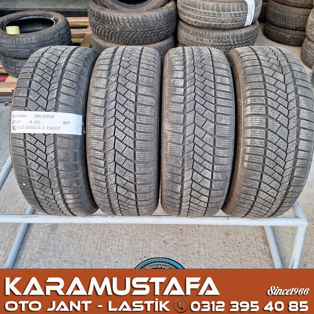 205 55 R 16 CONTINENTAL TS830P RFT 94T * 2017 * 4 ADET * CKL4658