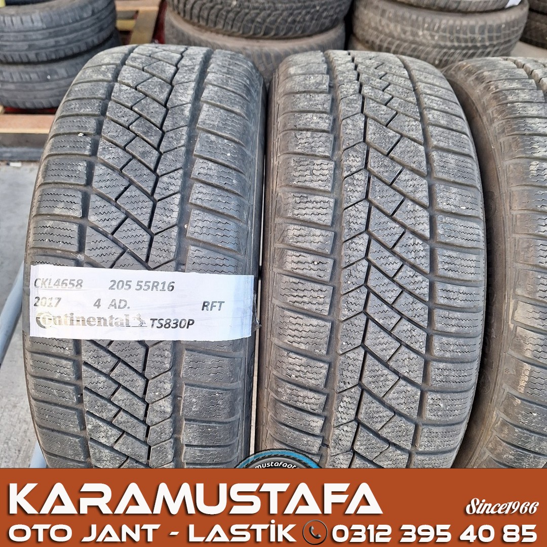 205 55 R 16 CONTINENTAL TS830P RFT 94T * 2017 * 4 ADET * CKL4658