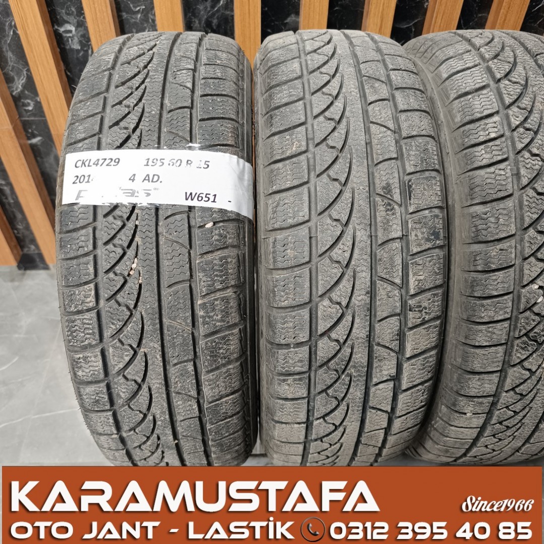 195 60 R 15 PETLAS W651 88H * 2014 * 4 ADET * CKL4729