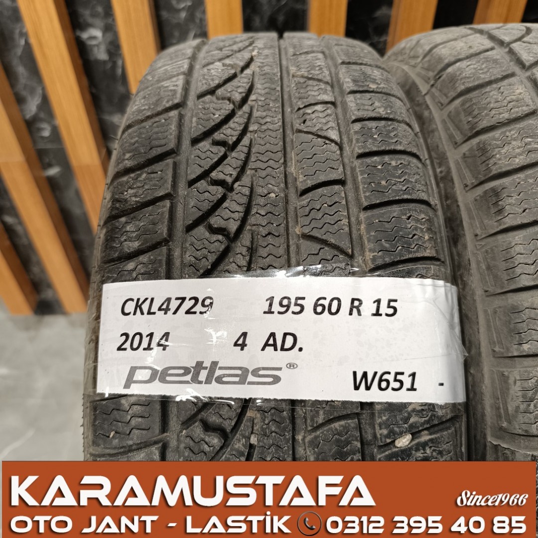 195 60 R 15 PETLAS W651 88H * 2014 * 4 ADET * CKL4729