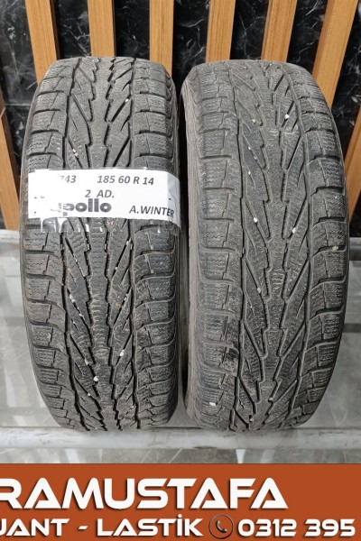 185 60 R 14 APOLLO WINTER 82T * 2014 * 2 ADET * CKL4743