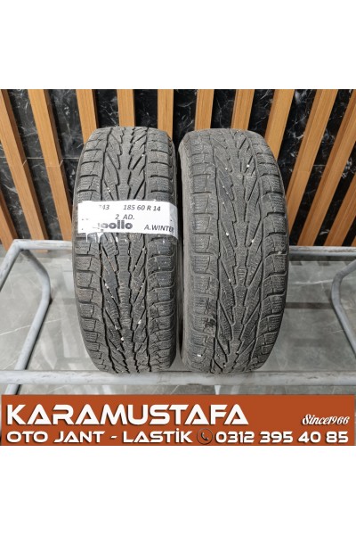 185 60 R 14 APOLLO WINTER 82T * 2014 * 2 ADET * CKL4743