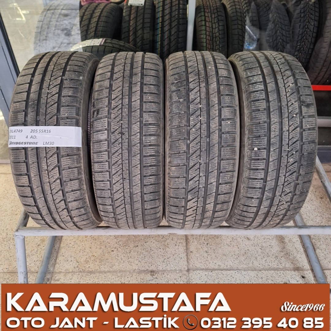 205 55 R 16 BRIDGESTONE LM30 91V * 2011 * 4 ADET * CKL4749