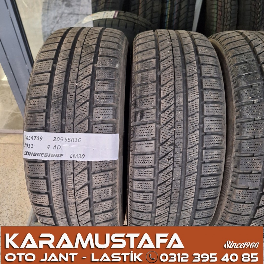 205 55 R 16 BRIDGESTONE LM30 91V * 2011 * 4 ADET * CKL4749
