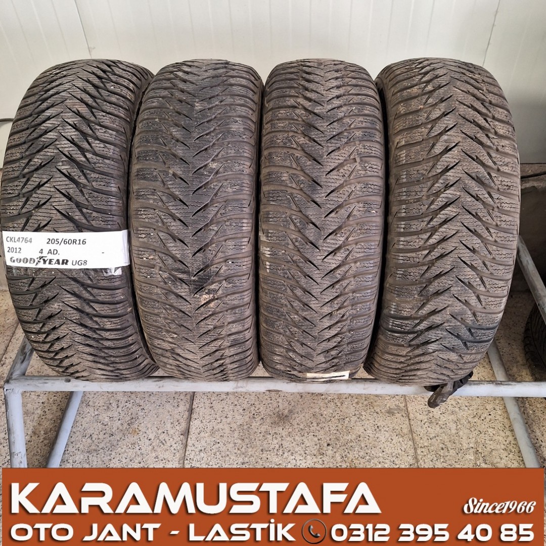 205 60 R 16 GOODYEAR UG8 92H * 2012 * 4 ADET * CKL4764