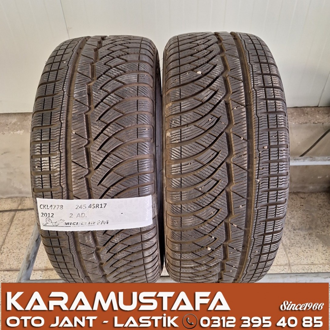 245 45 R 17 MICHELIN PA4 99V * 2012 * 2 ADET * CKL4778
