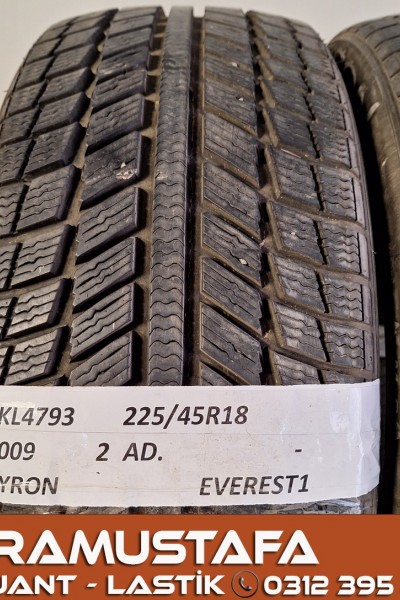 225 45 R 18 SYRON EVEREST1 95V * 2009 * 2 ADET * CKL4793