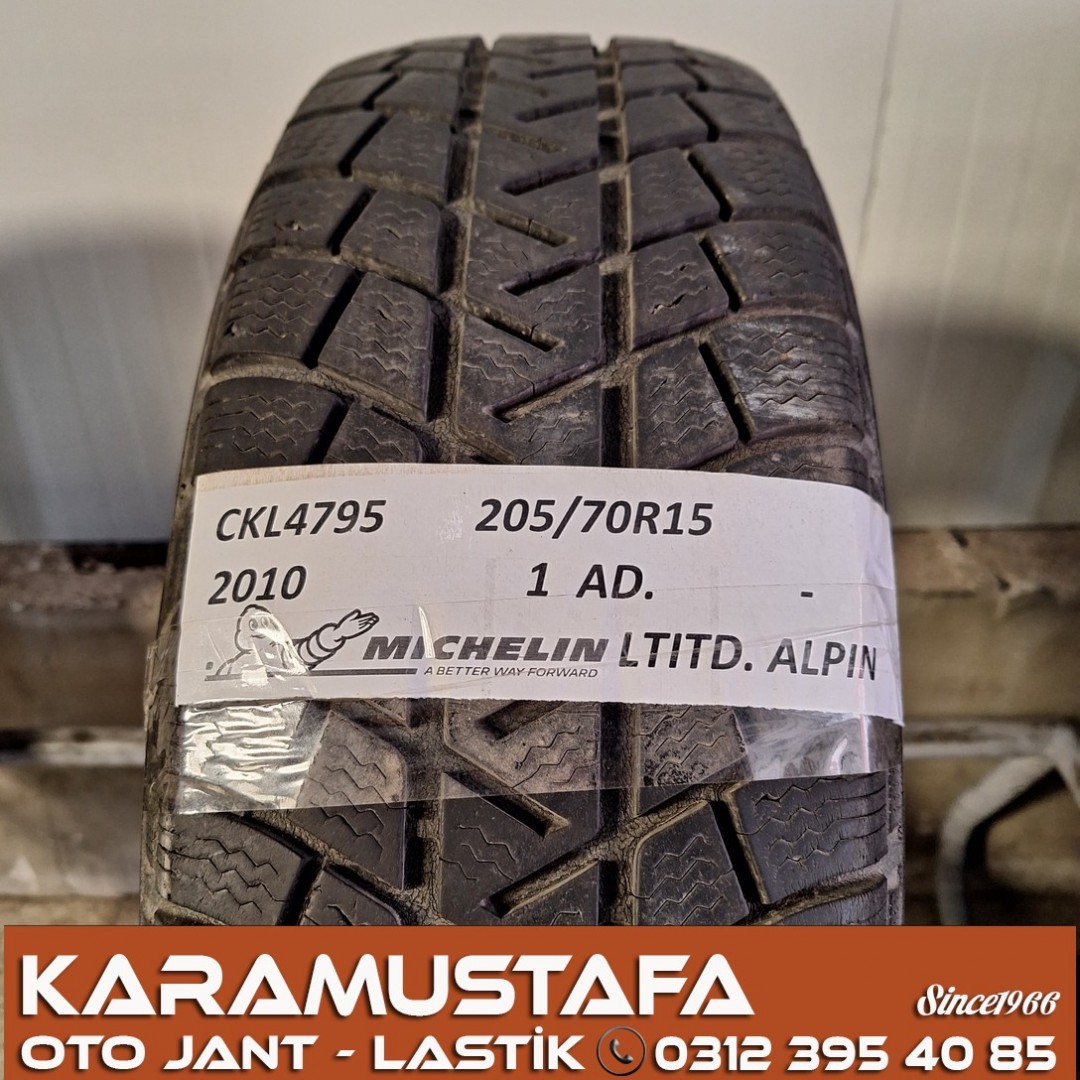 205 70 R 15 MICHELIN ALPIN 96T * 2010 * 1 ADET * CKL4795