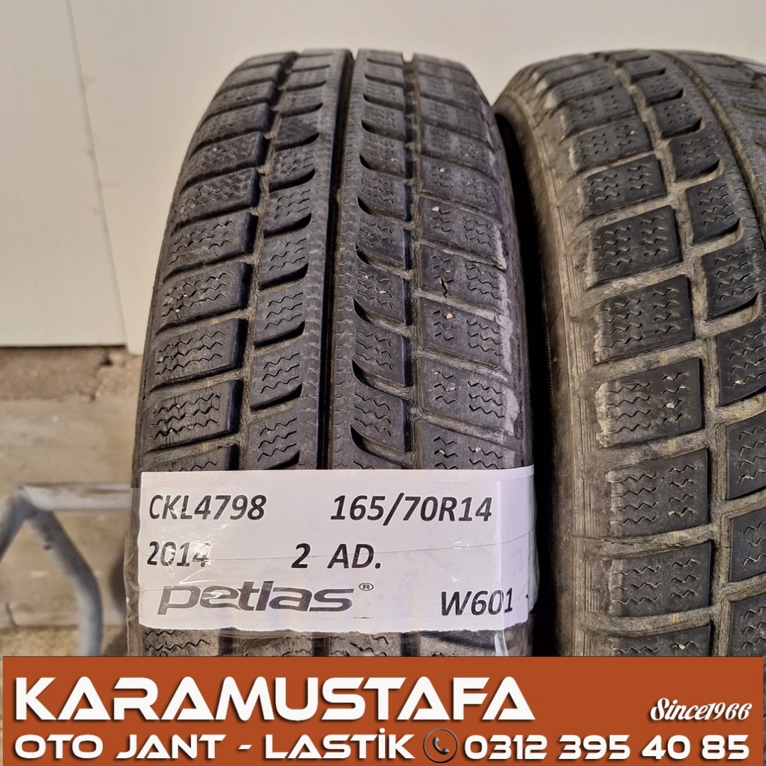 165 70 R 14 PETLAS W601 81T * 2014 * 2 ADET * CKL4798