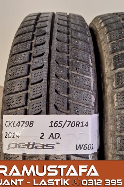 165 70 R 14 PETLAS W601 81T * 2014 * 2 ADET * CKL4798