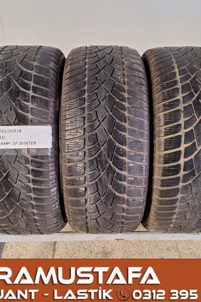 245 45 R 18 DUNLOP SPWINTER 100V * 2015 * 3 ADET * CKL4800