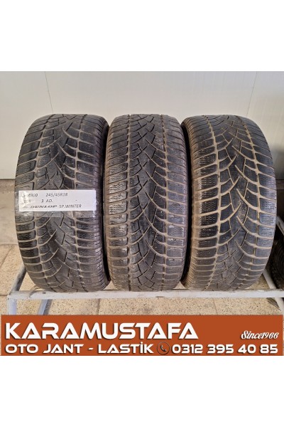 245 45 R 18 DUNLOP SPWINTER 100V * 2015 * 3 ADET * CKL4800