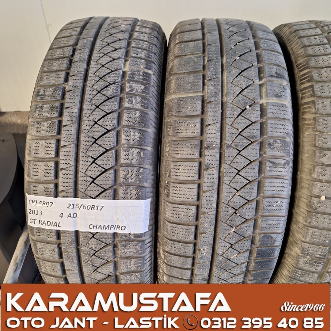 215 60 R 17 GTRADIAL CHAMPIRO 96H * 2013 * 4 ADET * CKL4807
