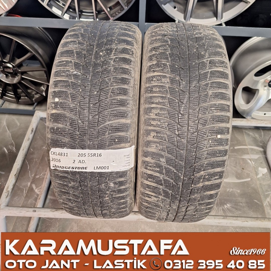 205 55 R 16 BRIDGESTONE LM001 91H * 2016 * 2 ADET * CKL4831