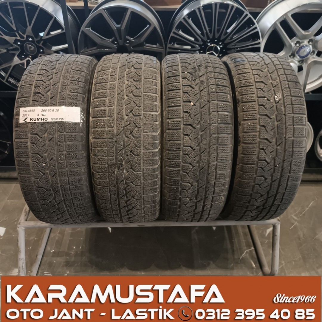 265 60 R 18 KUMHO IZEN RV 114H * 2013 * 4 ADET * CKL4843