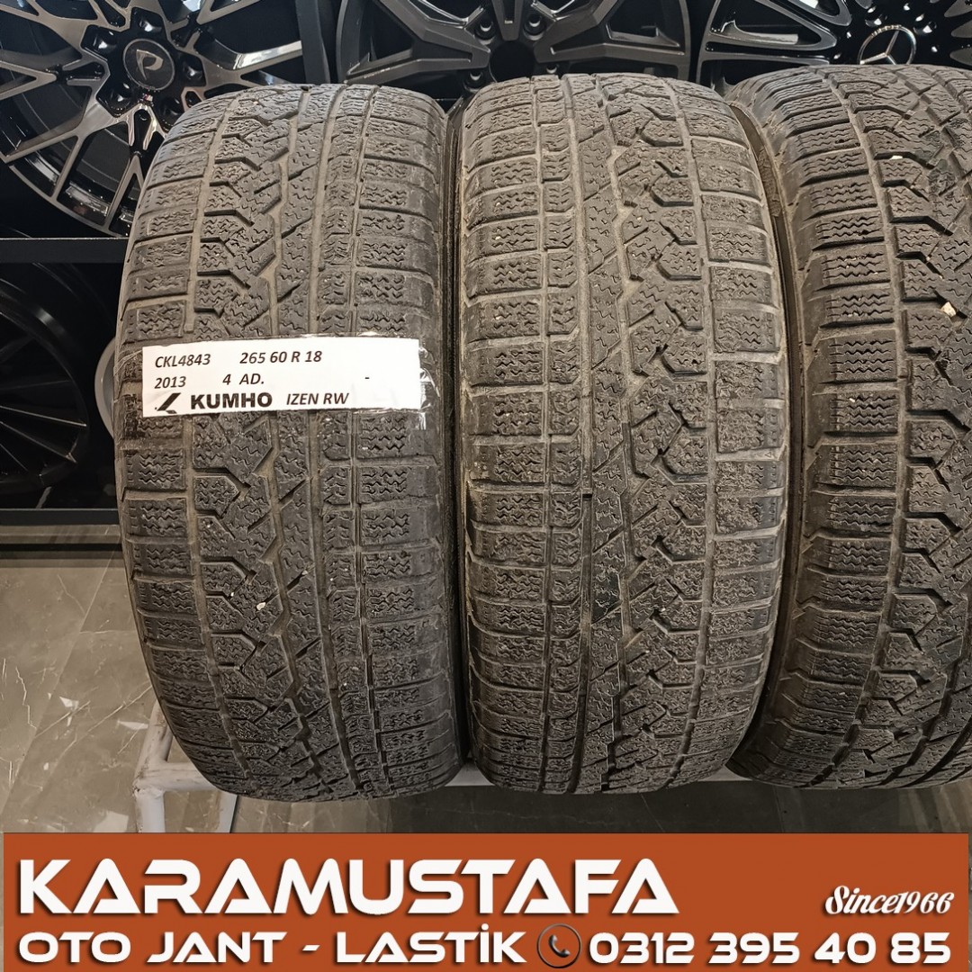 265 60 R 18 KUMHO IZEN RV 114H * 2013 * 4 ADET * CKL4843