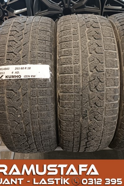 265 60 R 18 KUMHO IZEN RV 114H * 2013 * 4 ADET * CKL4843