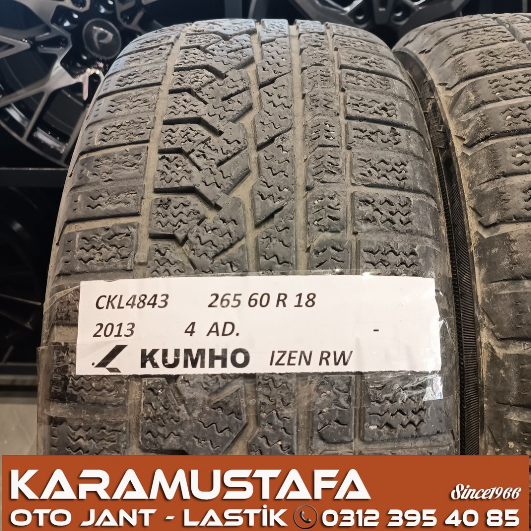 265 60 R 18 KUMHO IZEN RV 114H * 2013 * 4 ADET * CKL4843