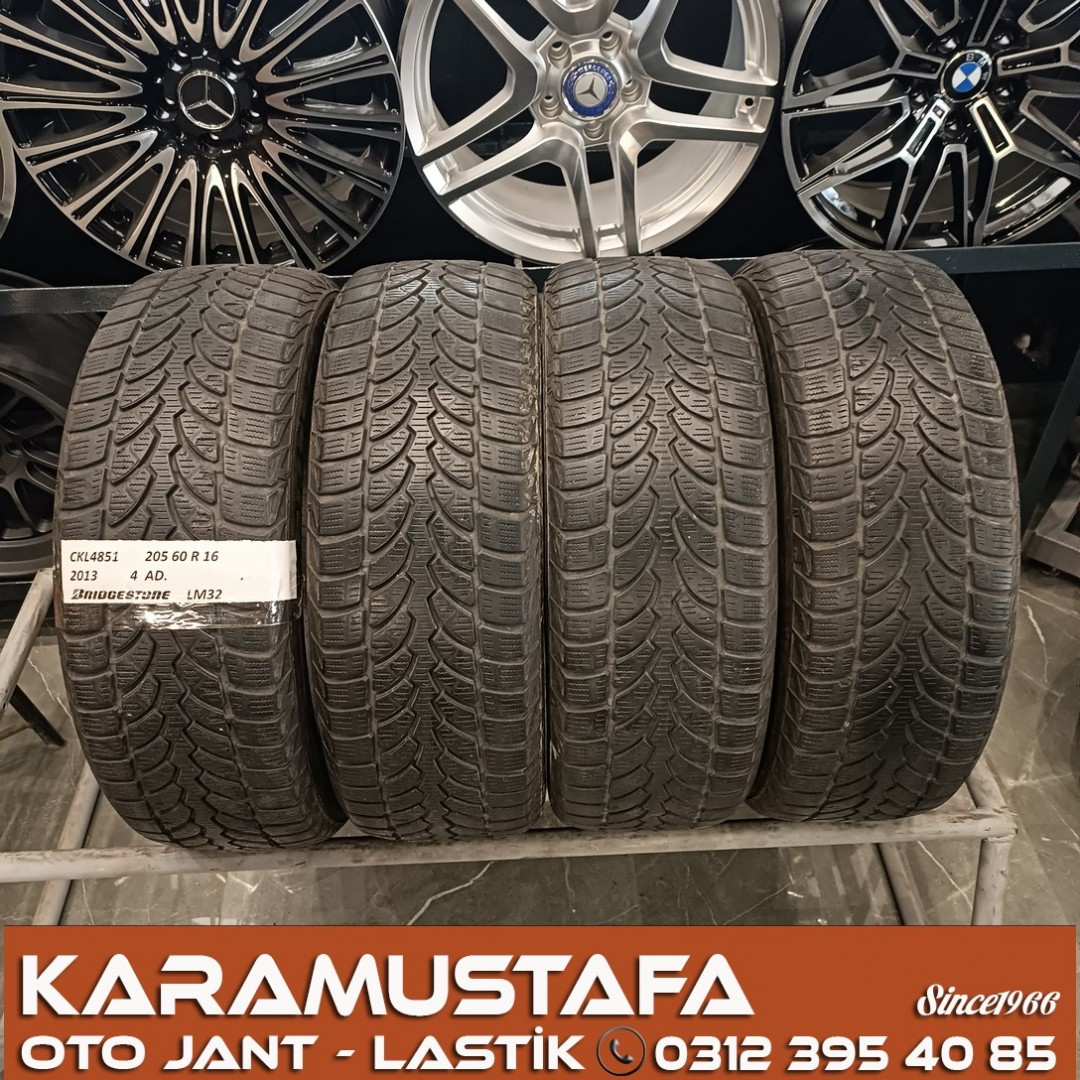 205 60 R 16 BRIDGESTONE LM32 92H * 2013 * 4 ADET * CKL4851