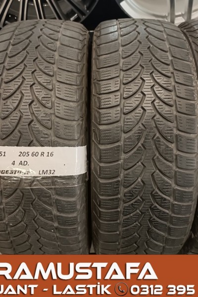 205 60 R 16 BRIDGESTONE LM32 92H * 2013 * 4 ADET * CKL4851