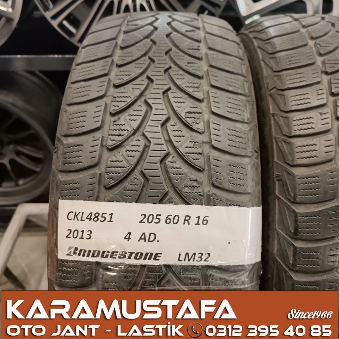 205 60 R 16 BRIDGESTONE LM32 92H * 2013 * 4 ADET * CKL4851