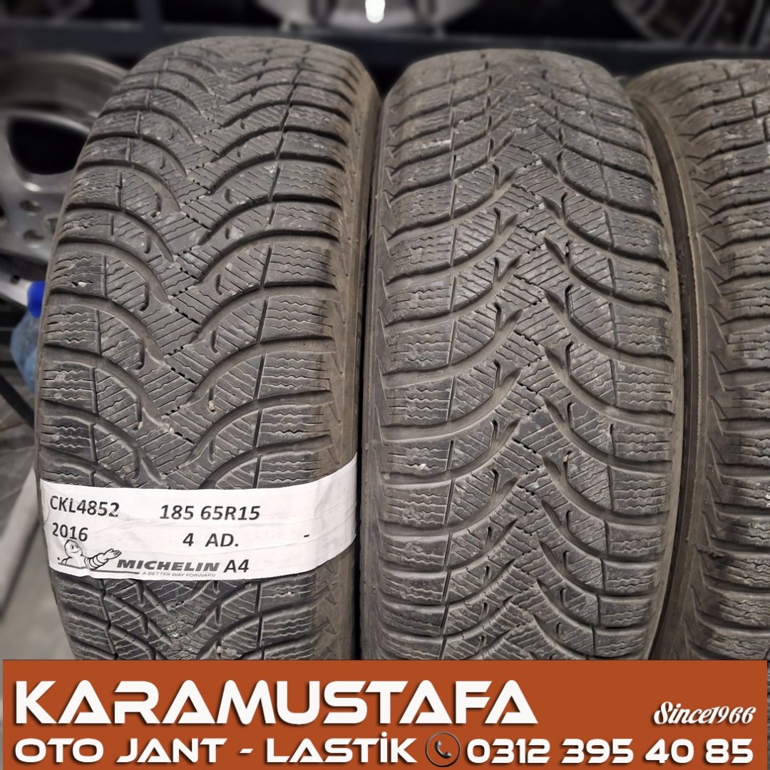 185 65 R 15 MICHELIN ALPIN A4 88T * 2016 * 4 ADET * CKL4852