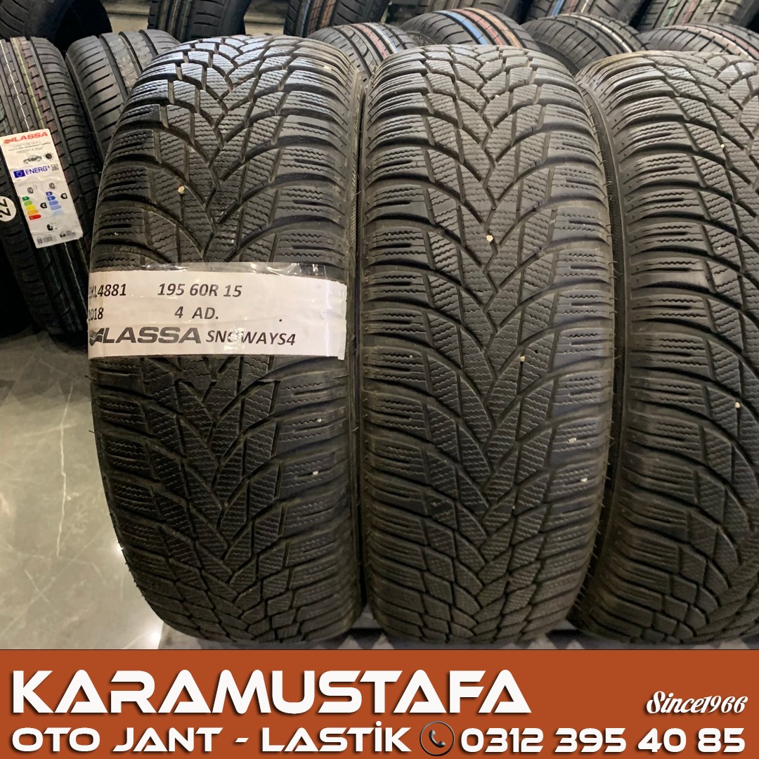 195 60 R 15 LASSA SNOWAYS4 88H * 2018 * 4 ADET * CKL4881